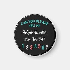 Funny Bunco Player What Number Modern Typografy Magnet