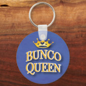 Funny Bunco Queen Watercolor Crown Schlüsselanhänger (Vorderseite)