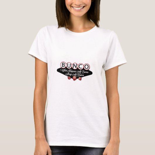 Funny Bunco - Was passiert bei Bunco Bleibe bei Bu T-Shirt (Vorderseite)