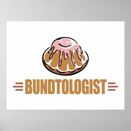 Funny Bundt Cake Poster (Vorne)
