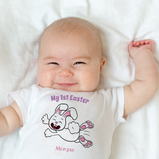 Funny Bunny 1. Ostern Baby Strampler
