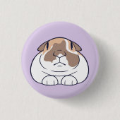 Funny Bunny Abzeichen Button (Vorderseite)