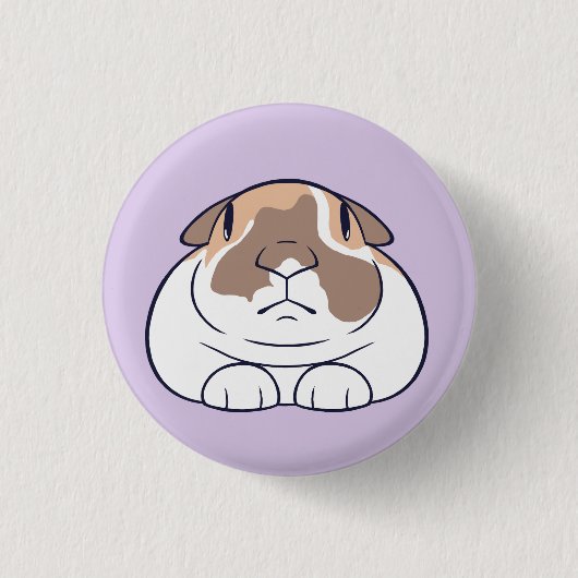 Funny Bunny Abzeichen Button (Vorderseite)
