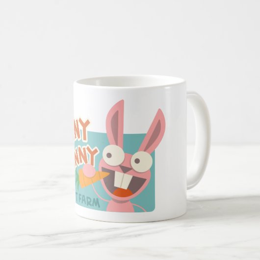 Funny Bunny Bauer Tasse (VorderseiteRechts)