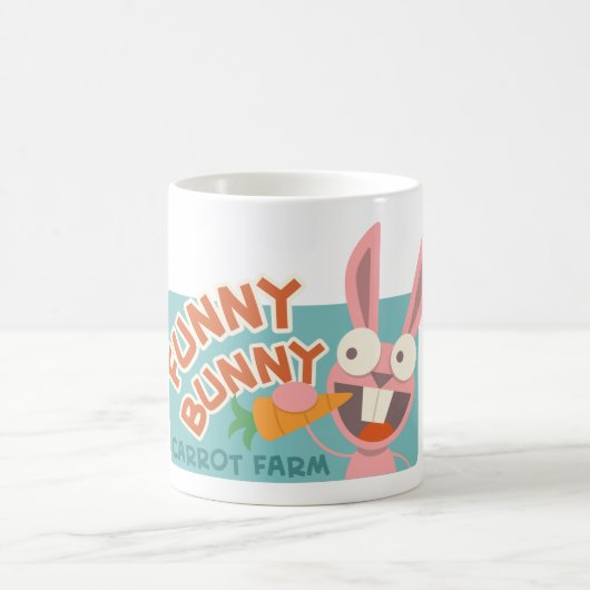 Funny Bunny Bauer Tasse (Mittel)