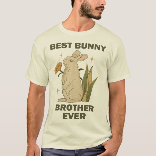 Funny Bunny, Best Bunny Brother Ever, Bunny Lover T-Shirt (Vorderseite)