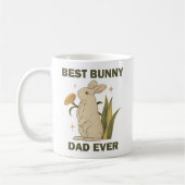 Funny Bunny, Best Bunny Vater Ever, Bunny Lover Kaffeetasse (Links)