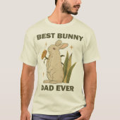 Funny Bunny, Best Bunny Vater Ever, Bunny Lover T-Shirt (Vorderseite)