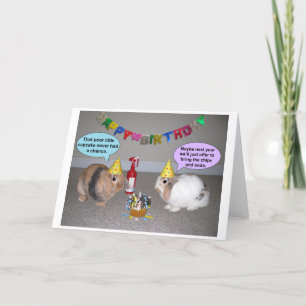 Funny Bunny Birthday Card Karte
