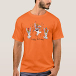 Funny Bunny Birthday Kids T-Shirt<br><div class="desc">Niedliche lustige Geburtstagsstuben sind niedlich für Kinder und jeden,  der ein Hase-Liebhaber ist! Kaninchen,  die hier sind,  um zu feiern!</div>