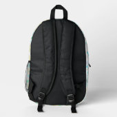 Funny Bunny biting an Easter Egg Bedruckter Rucksack (Rückseite)