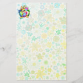 Funny Bunny biting an Easter Egg Briefpapier (Vorderseite)