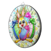 Funny Bunny biting an Easter Egg Dartscheibe (Vorderseite rechts)