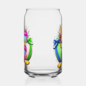 Funny Bunny biting an Easter Egg Dosenglas (Links)