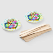 Funny Bunny biting an Easter Egg Fächer (Non-assembled)