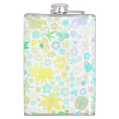 Funny Bunny biting an Easter Egg Flachmann (Rückseite)