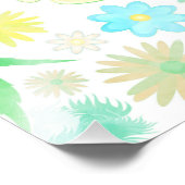 Funny Bunny biting an Easter Egg Fotodruck (Ecke)