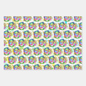 Funny Bunny biting an Easter Egg Geschenkpapier Set (Vorderseite 2)