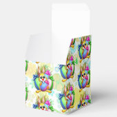 Funny Bunny biting an Easter Egg Geschenkschachtel (Geöffnet)