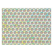 Funny Bunny biting an Easter Egg Tischdecke (Vorderseite (Horizontal))