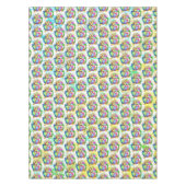 Funny Bunny biting an Easter Egg Tischdecke (Vorderseite)