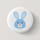 Funny Bunny Blue Button (Vorderseite)