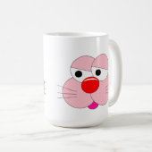 Funny Bunny Cartoon - Cooler Spaß Kaffeetasse (VorderseiteRechts)