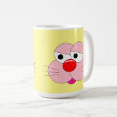 Funny Bunny Cartoon - Cooler Spaß Kaffeetasse (VorderseiteRechts)