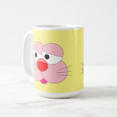 Funny Bunny Cartoon - Cooler Spaß Kaffeetasse (Vorderseite Links)