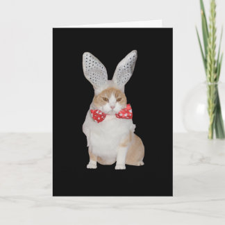 Funny Bunny Cat Valentine Feiertagskarte