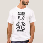 Funny Bunny Character T - Shirt - Boing Custom Cre (Vorderseite)