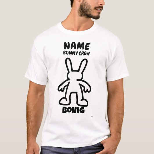 Funny Bunny Character T - Shirt - Boing Custom Cre (Vorderseite)