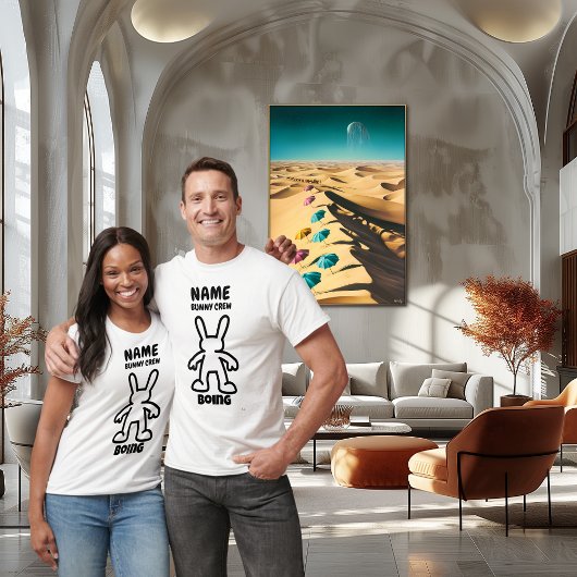 Funny Bunny Character T - Shirt - Boing Custom Cre