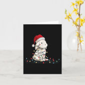 Funny Bunny Christmas Graphics Animal Lights Lover Karte (Gelbe Blume)