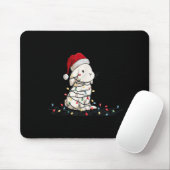 Funny Bunny Christmas Graphics Animal Lights Lover Mousepad (Mit Mouse)