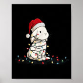 Funny Bunny Christmas Graphics Animal Lights Lover Poster (Vorne)