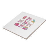 Funny Bunny Coquette Bow Rabbit Teacher Easter Ret Fliese (Seite)