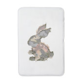 Funny Bunny Crochet Patchwork Camo Rabbit Happy Ea Badematte (Vorderseite Vertikal)