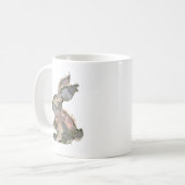Funny Bunny Crochet Patchwork Camo Rabbit Happy Ea Kaffeetasse (Vorderseite Links)