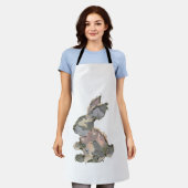 Funny Bunny Crochet Patchwork Camo Rabbit Happy Ea Schürze (Getragen)