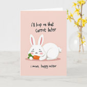 Funny Bunny Easter Day Card Karte (Gelbe Blume)