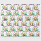 Funny Bunny Happy Easter Day Geschenkpapier (Flach)