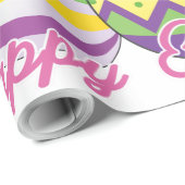 Funny Bunny Happy Easter Day Geschenkpapier (Rolleneckpunkt)