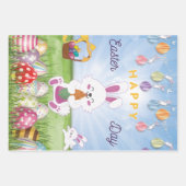Funny Bunny Happy Easter Day Geschenkpapier Set (Vorderseite 2)