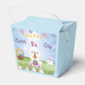 Funny Bunny Happy Easter Day Geschenkschachtel (Rückseite)