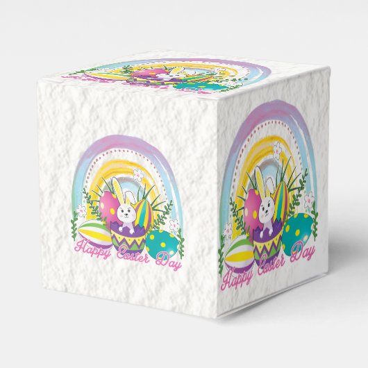 Funny Bunny Happy Easter Day Geschenkschachtel (Vorderseite)