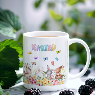 Funny Bunny Happy Easter Day Kaffeetasse