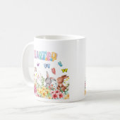 Funny Bunny Happy Easter Day Kaffeetasse (Vorderseite Links)