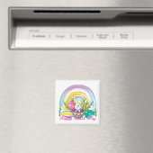 Funny Bunny Happy Easter Day Magnet (In Situ (Geschirrspüler))