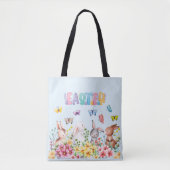 Funny Bunny Happy Easter Day Tasche (Vorderseite)